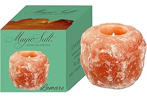 LAMARE Portacandela di Sale dell Himalaya - Magic Salt® Lighting For Your Soul