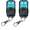 Universal Duplicator Remote Garage Door Remote, 433.92 Mhz Remote for Gate, Remote Control Key Fob, Replacement Garage Door Electric Gate, Cloning Remote Control Keychain 2 PCS