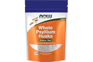 Now Foods Whole Psyllium Husk Powder | Natural Whole Husk Fiber Supplement for Digestive Health & Bowel Regularity & Heart Health Support, Vegan & Non-GMO | 16 oz (454 g)