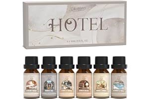 SALUBRITO Luxury Hotel Essential Oil Set for Diffuser, Home, Strong Scented Oil for Soap, Candle Making, Luxury Night, White Tea, Lemon & Thyme, Citrus Bliss, Hotel Lobby, Jasmine & Mint Diffuser Oil
