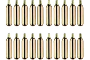 Laxzo ® 12g CO2 Cartridges Gas Capsule Cylinder 12 Gram Powerlets Suits All CO2 Pistols an CO2 Rifles, Ideal for Quickly Inflating Bicycle Tyres (Pack of 20)