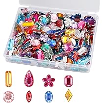 Cristalli Acrilici Per Cucito - 200 Pezzi Multicolore, Con Fori, Per Decorazioni Fai Da Te - Foto 2