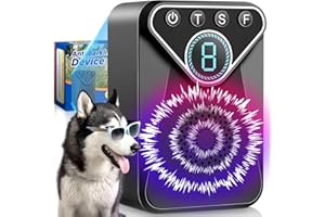 GLINTDLIUNOVIP Bark Control Device, Rechargeable Anti Barking Device for Dogs Indoor Up to 50 Ft Range Dog Training & Behavior Aids, 9 Modes Bark Box Dog Barking Control Devices Safe for Humans & Dog