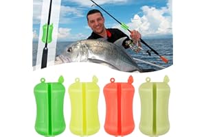 xinrongda 4 Stück Angelrute Krawattenhalter Angelrute Schutz Befestigung Gummi, Portable Angelrute Schutz Befestigung Wiederverwendbare Rutenhalter，Für die Aufbewahrung von Stangen