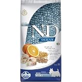 N&amp;D Ocean K&ouml;pek Morina Balığı, Kıl&ccedil;ıksız Buğday, Yulaf &amp; Portakal Yetişkin Mini 7 kg
