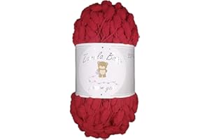 Zarela Baby Pom Pom Yarn Wool (021 Red)
