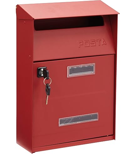 MAURER Cassetta Postale Esterna In Acciaio Inox Con Tetto Apribile – Design Robusto E Sicuro