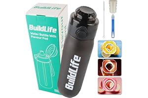 BuildLife Borraccia,BuildLife Bottiglia con Gusti Pod,750ML Air Bottiglia con Gusti Pod,Pod Coca cola,Borraccia Palestra 0 Tazza Acqua per e All'aperto Palestra
