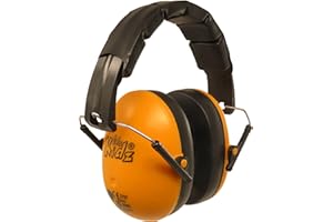 Edz Kidz. Kids Ear Defenders Children Girls Boys Toddlers and Teens. Hearing Protection for Kids. Earmuffs for Autism. Great Noise Reduction. CE and UKCA Certified (Orange)