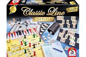 Schmidt Spiele 49196 Colección de Juegos Classic Line Edition, Multicolor, tamaño Mediano