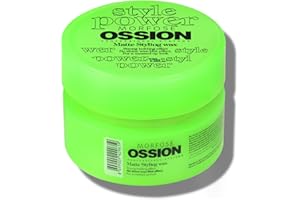 MORFOSE Ossion Style Power Styling Matte Wax - 100ml - cera opaca capelli uomo Professionale - Matte Clay Cera Fissante Capelli -