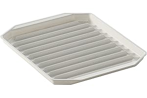 Nordic Ware Bandeja de beicon para microondas y descongelador de alimentos
