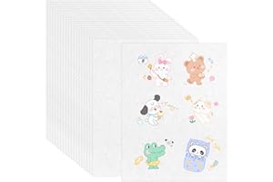 DELAESI 25 Blatt Schrumpffolie zum Bemalen A4 Schrumpfpapier Schrumpffolien Durchscheinend Shrink Plastic Sheets Schrumpffolie Set für Kinder Erwachsene DIY Handwerk