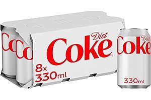 DIET COKE Lattine di coke dieta, 8 x 330 ml