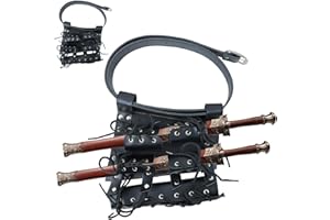 Gachiwar Funda de Katana de Cuero, Faja para Katana, Bolsa de Espada de Esgrima para Niños para Espadas, Sables Samurái, Accesorios de rol de Personajes Añade un Fuerte Aire Heroico