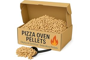 AQUA THOUGHTS Hardwood Pellets For Mini Pizza Ovens, 2.3kg, compatible with Ninja woodfire, Ooni Fyra Pellet Pizza Oven, Quick To Light & Easy To Use, 100% Natural & Chemical Free, Ideal for ninja woodfire pellets