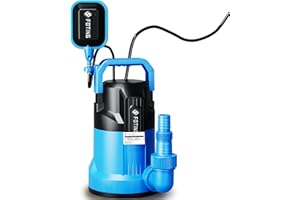 FOTING 17000 L/H Submersible Water Pump with Float Switch, 550W Electric Sump Pumps for Dirty/Clean Water, Portable Water Pump for Garden Pond, Pools, Ditches