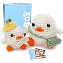 Kit Crochet Pour Débutants - Apprendre L'amigurumi (canard, Paresseux, Tortue) - Tout Inclus + Tutoriels Vidéo - Cadeau Créatif