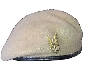 CL DISTRIBUTION Reproduction SAS Special Air Service Sand Beret + Metal Cap Badge