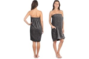 Liebenstein® Premium Saunakilt Damen mit Knöpfen - in 2 Größen - aus feinster Baumwolle - ideale Passform für ein rutschfestes Sauna Erlebnis – Saunatuch Damen flauschig & weich