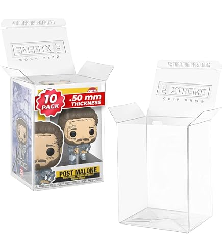 Baskiss Custodie Protettive Per Funko Pop 15,2 Cm – 3 Pezzi, PET Trasparente 0,5 Mm, Antigraffio, Con Linguetta Di Blocco