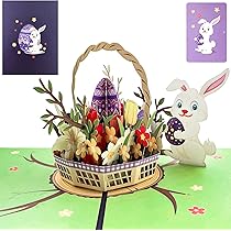 Biglietto Di Pasqua 3D Pop Up - Cartolina Auguri Con Busta, Design Uovo, 15x20 Cm