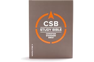 CSB Study Bible, Hardcover: Red Letter, Study Notes and Commentary, Illustrations, Ribbon Marker, Sewn Binding, Easy-To-Read Bible Serif Type