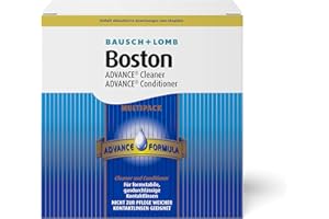 ‎BAUSCH + LOMB Bausch + Lomb Boston Advance Multipack Hard Contact Lens 3 x 30ml Cleaner 3 x 120ml Storage Fluid