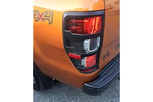 Logan4x4 Protezioni Cover Fari Fanali Luci Posteriori per Ford Ranger 2012-2020 Accessori