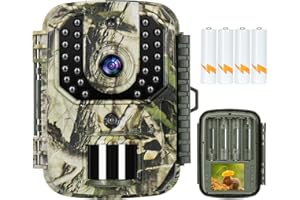 Horsdo Night Wildkamera 20MP 1080P HD, 940nm IR LEDs Wildkamera mit Bewegungsmelder Nachtsicht, 0.2s Schnelle Trigger IP66 wasserdicht und 120 ° Weitwinkel Nachtsicht Wildkamera mit 32G Speicherkarte