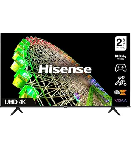 Hisense 50 Inch TV 4K UHD Smart TV, With Dolby Vision HDR, DTS