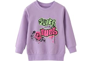 MUJOQE Baby Girls Sweatshirt Jumper Pullover Cute Long Sleeved Tops Casual Cotton Tee Shirts Kids Clothes Age 1-7 Years