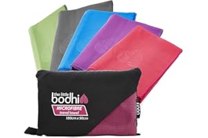 The Little Bodhi Microfibre Towel Pink 150cm x 80cm