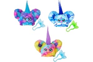 Furby Furblets Mello-Nee, Hip-Bop et Pix-Elle, Mini Peluches électroniques, Peluches Musicales, Jouets en Peluche pour Enfants, Jouet de Noël, 5 cm, Dès 6 Ans