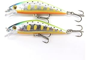 momolures - D-Minnow 50 4,7 g Pesante affondamento Minnow per pesca di trota esca versatile colore assort set
