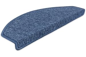 ‎KETTELSERVICE-METZKER Kettelservice-Metzker Stufenmatte Treppenmatte Rambo Halbrund - in vielen aktuellen Farben (Blau)