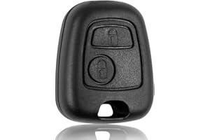 FINTERRY Auto Schlüsselgehäuse für Peugeot 106 107 206 207 306 307 406 407 806 | Citroën C1 C2 C3 C4 C5 | Toyota Aygo- 2-Tasten Autoschlüssel Hülle Ersatz Funkschlüsselgehäuse – Modell 9.5x2.5mm
