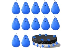 HUIKUANGEU Sacs d'eau Lourds pour Couverture de Piscine,12 Pièces Poids pour Abris de Piscine Enterrés,Accessoires pour Couverture de Piscine,Sacs à Eau de Piscine,pour AC à Eau de Piscine d'hiver