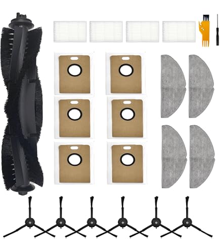 Kit Accessori Ricambio Per Robot Aspirapolvere Laresar Grande 1 – 4 Spazzole + Filtri + Panni