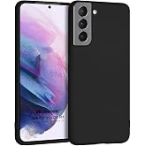 Microsonic Matte Silicone Samsung Galaxy S21 i&ccedil;in Kılıf Siyah [Galaxy S21 ile Uyumlu Kılıf - Siyah]