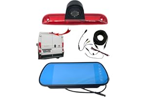 Dolphin Automotive Rear Reversing Camera For Fiat Ducato/Peugeot Boxer Van/Citroen Relay 2006 – 2023 (Camera With 7" Mirror Monitor)