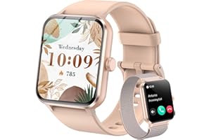 IOWODO Smart Watch for Women, 1.85" HD Smart Watches Answer/Make Calls, Fitness Watch with Heart Rate Sleep Monitor, 120+Sports, Step Counter Trackers, IP68 Waterproof Smartwatch for IOS Android