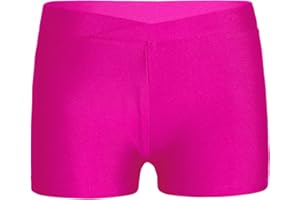 Agoky Shorts De Sport Enfant Respirant Shorty Fille Short De Danse Yoga Gymnastique Legging Court De Fitness Jogging Caleçon Short De Bain 2-14 Ans