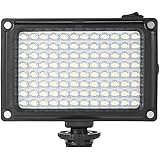 Andoer 96 LED Camera Light with 5500K / 3200K Filter CRI85+, Dimmable Camera Fill Light for Cameras Camcorder, No battery