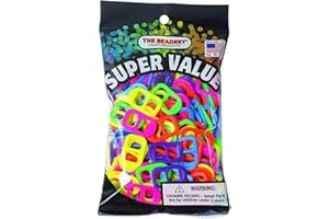 The Beadery Neon Soda Pop Tab Hot Multi, 150 Stück