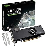 SAPLOS Radeon RX 550 Low Profile Ready, 4GB Graphics Card, GDDR5, 128-bit, VGA, DVI-D, HDMI, Video Card for PC Gaming, 4K Sup