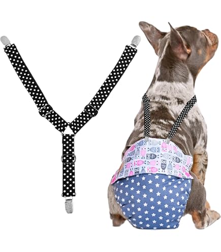2 Stück Hundewindel-Hosenträger – Verstellbare Halterung Für Windeln & Kleidung, Für Kleine Bis Mittlere Hunde, Größe M