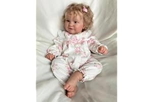 MineeQu 19 cali 50 cm Prawdziwe życie Rozmiar premium Ukorzenione blond włosy Słodki uśmiech Reborn Baby Dolls Silikonowy winyl Całe ciało Realistyczny Noworodek Lalki wyglądają jak prawdziwy Przytulne ciało Zestaw podarunkowy Anatomicznie poprawny