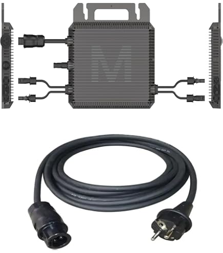 EONLAND EON-MI800S 800W Mikro-Wechselrichter – Dual MPPT, 16–60V DC, WiFi/Bluetooth App, IP67, VDE-zertifiziert, Plug & Play – Ideal Für Balkonkraftwerk (0% MwSt.)