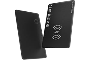 WAFTING Wallet Tracker Card, Ricaricabile senza fili Smart Localizzatore portafoglio compatibile con Apple Dov'è (solo iOS), Air Bluetooth tag Trova Oggetto per etichette per bagagli, Valigia (1 Pack)